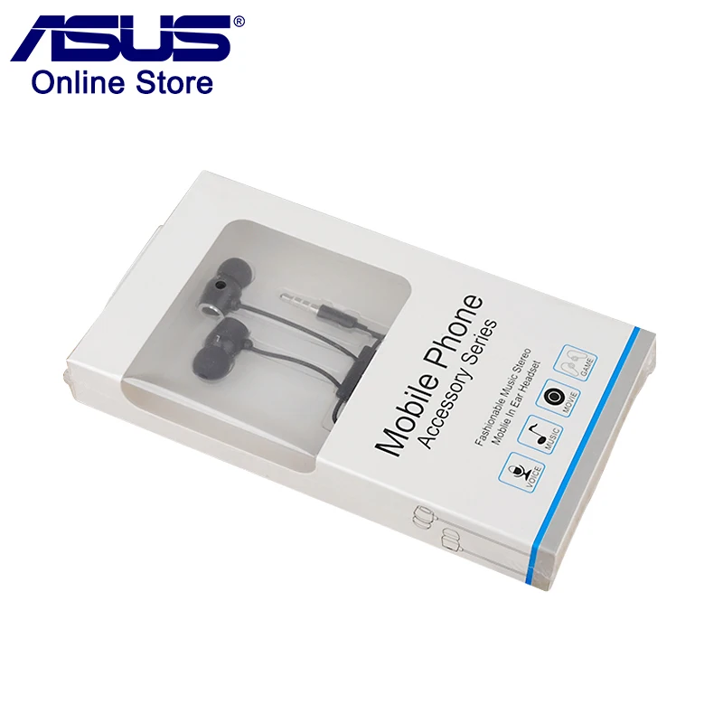 Оригинальные наушники ASUS модные музыкальные стерео в ухо гарнитура с микрофоном