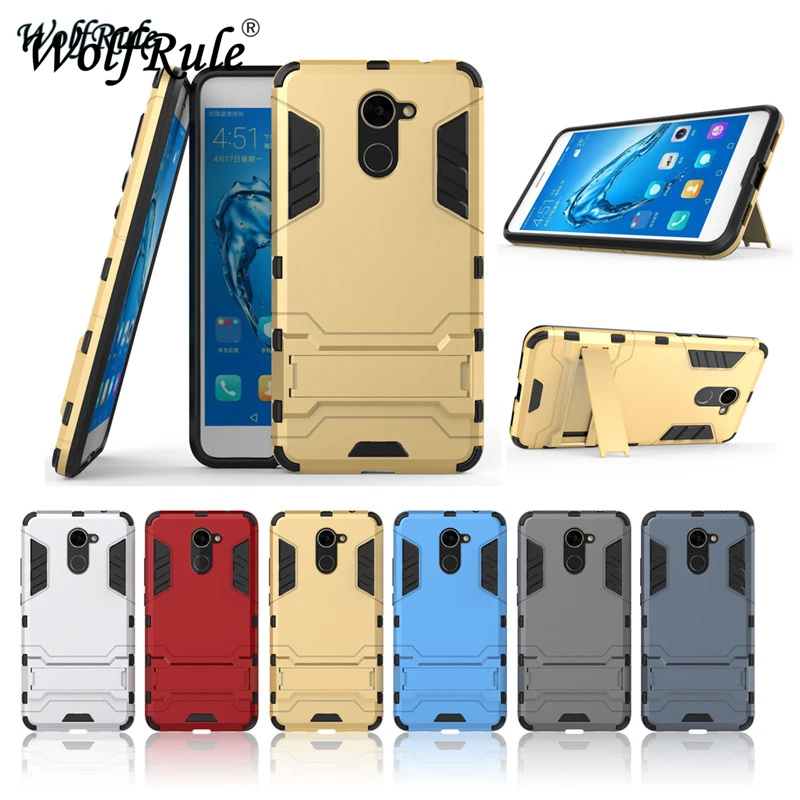 WolfRule для покрытия Huawei Y7 Prime чехол 2017 силиконовый робот Броня Жесткий Чехол задней