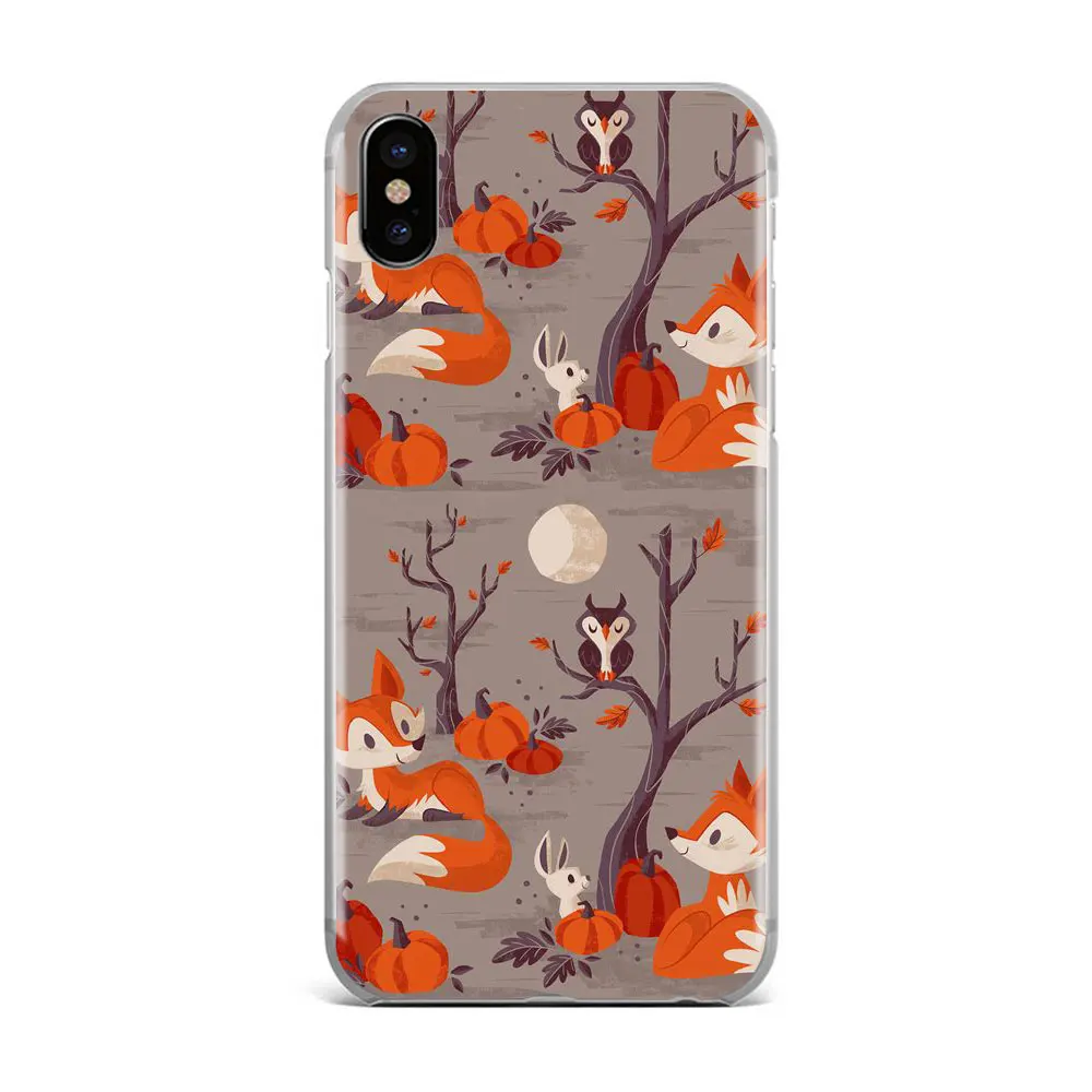 TPU D1724 Осенний оранжевый Хэллоуин Кукуруза лиса чехол для телефона для iPhone 11 PRO MAX 5S 6s 8 7 plus XR XS X P20 pro осень Тыква ТПУ силиконовый чехол - Цвет: TPU D1724
