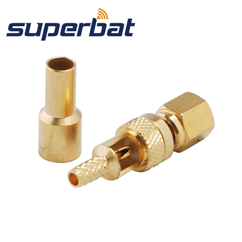 10 шт. обжимные штекеры SMC Superbat коаксиальный разъем для кабеля RG174 RG178 RG316 LMR100 |