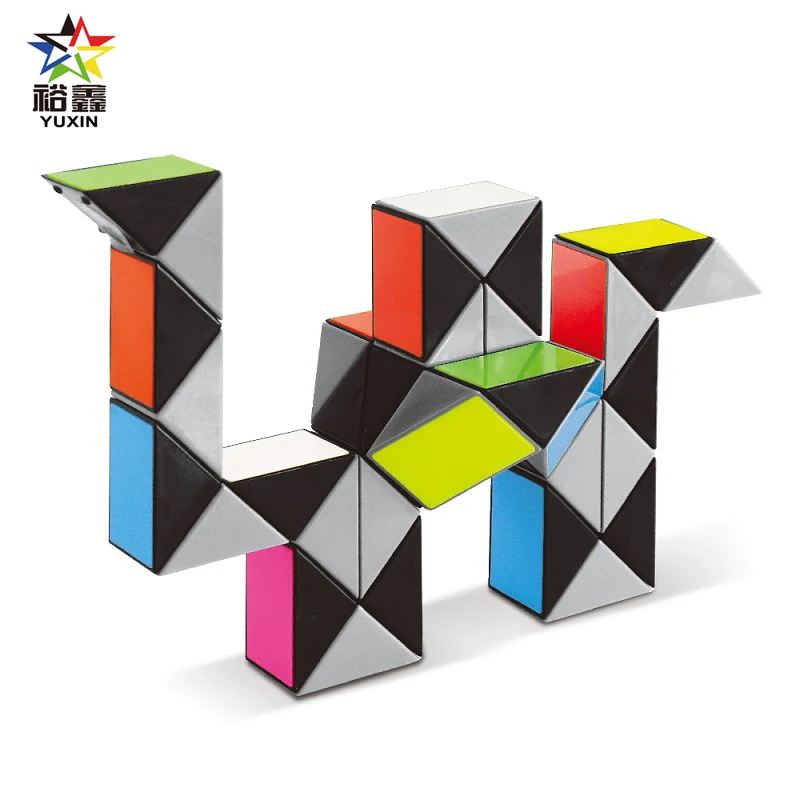 YUXIN 3D красочная линейка для моделирования 36 сегментов змея твист куб головоломка