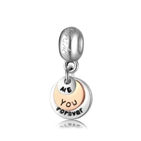 three rotundity letters beads fit charms plata de ley original bracelet jewelry valentines day mary poppins bijoux dgb396