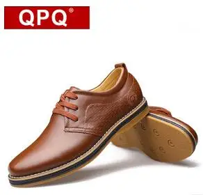 Hot sales QPQ2016 Spring new lace casual leather men's shoes | Обувь