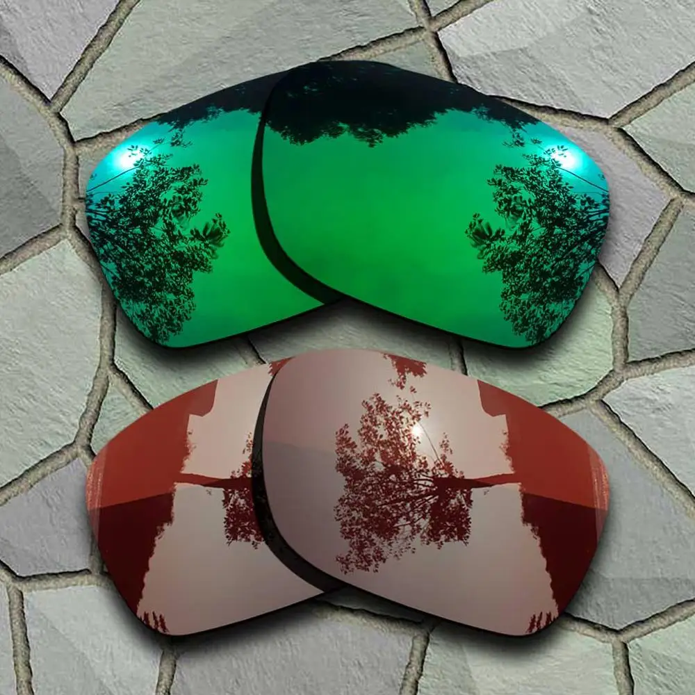 Green-Bronze Brown Солнцезащитные очки поляризованные Сменные линзы для Окли турбинных сортов - Цвет линз: Green-Bronze Brown