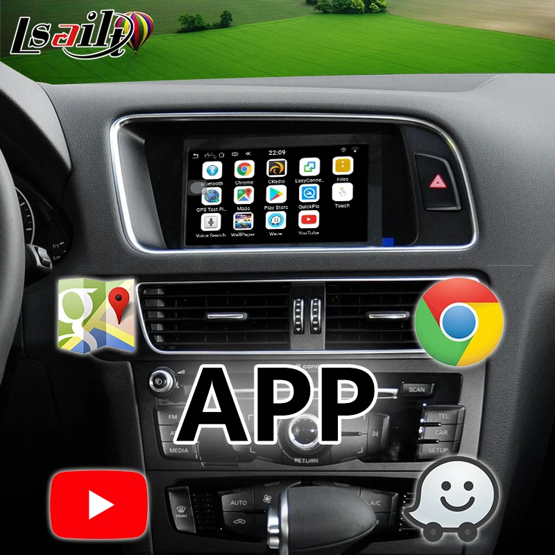 Android 6,0 gps навигация видео интерфейс для AUDI Q5 3g MMI с Mirrorlink, wifi, онлайн-карта, Live Navigation и т. Д