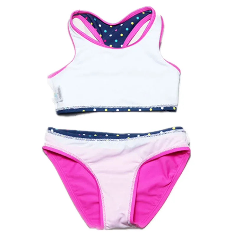 Купальные костюмы для девочек бикини из двух предметов милые купальники в