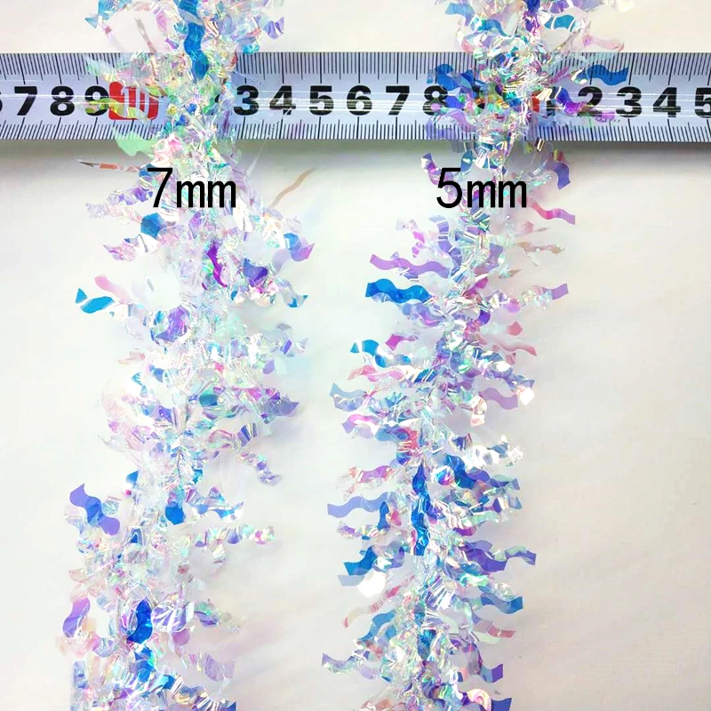 2meters Party Pendant Ornaments Hang Tinsel Garlands for Wedding Decoration Ribbon Streamer DIY Keychain Hairclip Accessories | Дом и сад