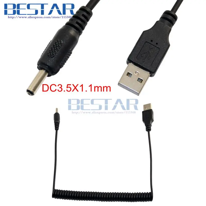 USB 2 0 A папа к DC разъему 0x0 6 мм 5x0 7 3 0x1 1 2x0 9 5x1 35 5 в 2A силовой пружинный кабель м |