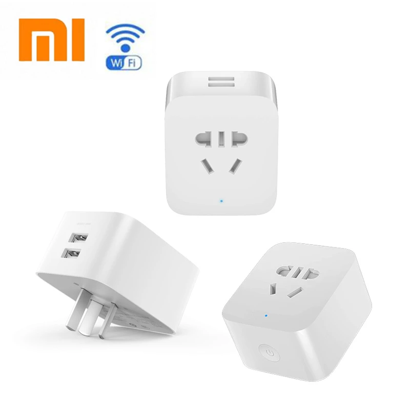 Xiaomi Mijia умная розетка улучшенная версия USB с двойным BC1.2 порт таймер отсчет вниз Wi