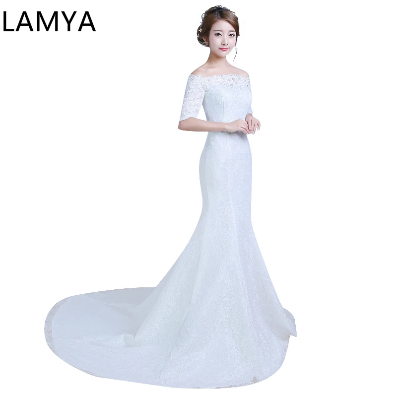 

Кружевное свадебное платье-Русалка LAMYA, кружевное платье, реальные изображения, винтажные платья, свадебное платье, бесплатная доставка, се...