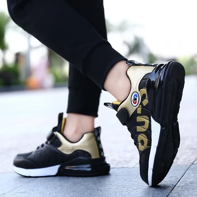 2018 осенние новые стильные детские кроссовки для бега мальчиков и девочек уличная