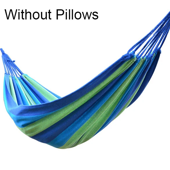 Hammock no pillow Гамак кресло подвесное кресло качели с 2 подушки Открытый Сад Гамак для взрослых детей подвесное кресло качели кроватка кресло - Цвет: Hammock no pillow