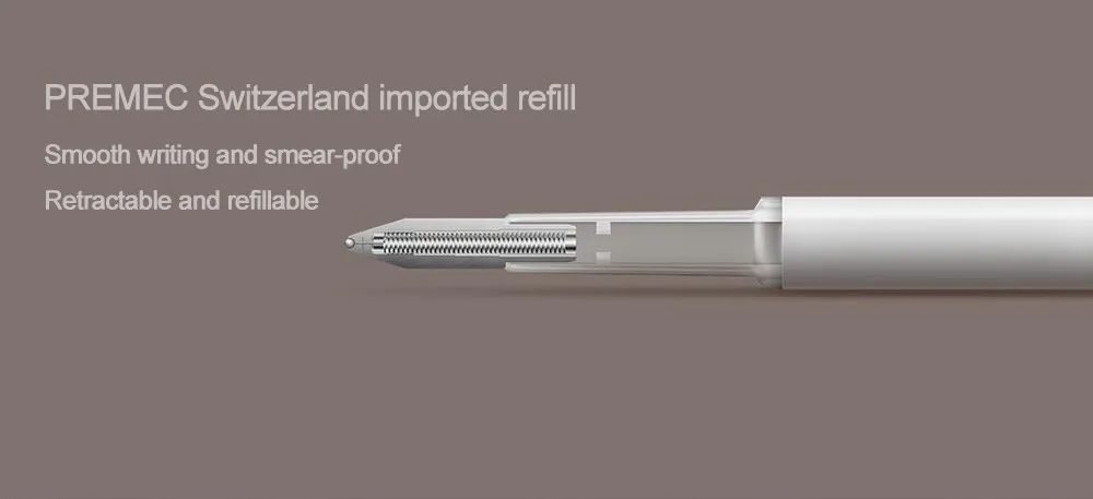 xiaomi mi jia, умная ручка, mi Pen, 9,5 мм, ручка для подписи xiaomi, PREMEC, гладкая, швейцарская, сменная, mi Kuni