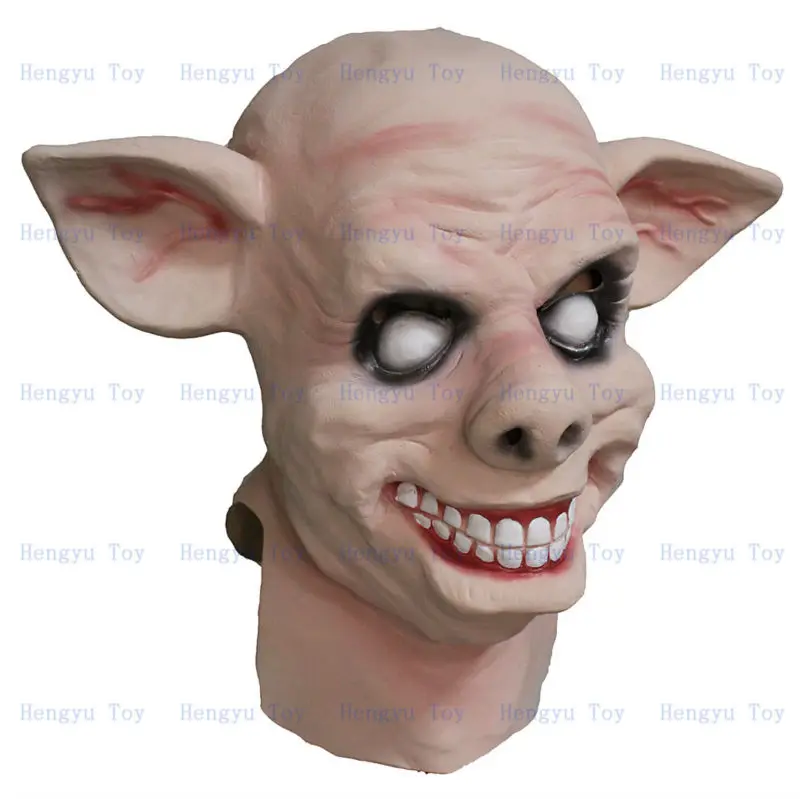 

Full head Awesome Horror Pig Mask Impressive Costume Realisic Halloween props