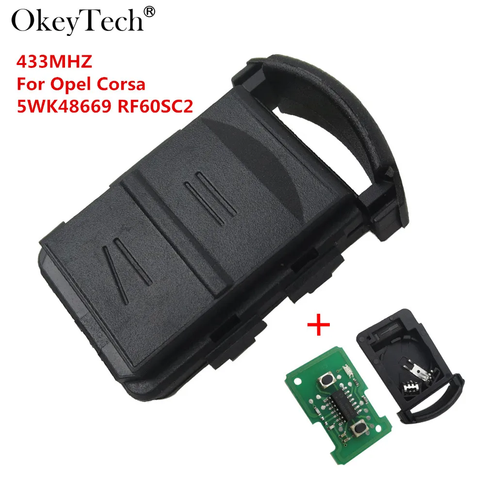 

Пульт дистанционного управления Okeytech 5WK48669 RF60SC2, 433 МГц, 2 кнопки