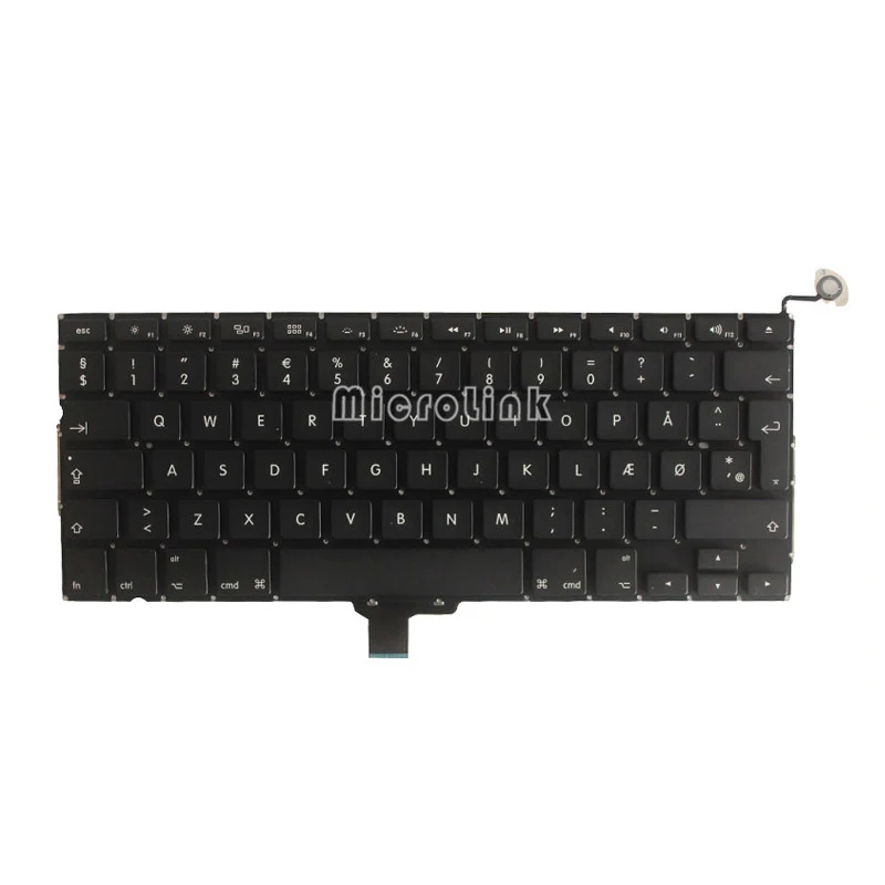 OEM новый для Macbook Pro 13 &quotA1278 датский Дания клавиатура + Подсветка с подсветкой 2009