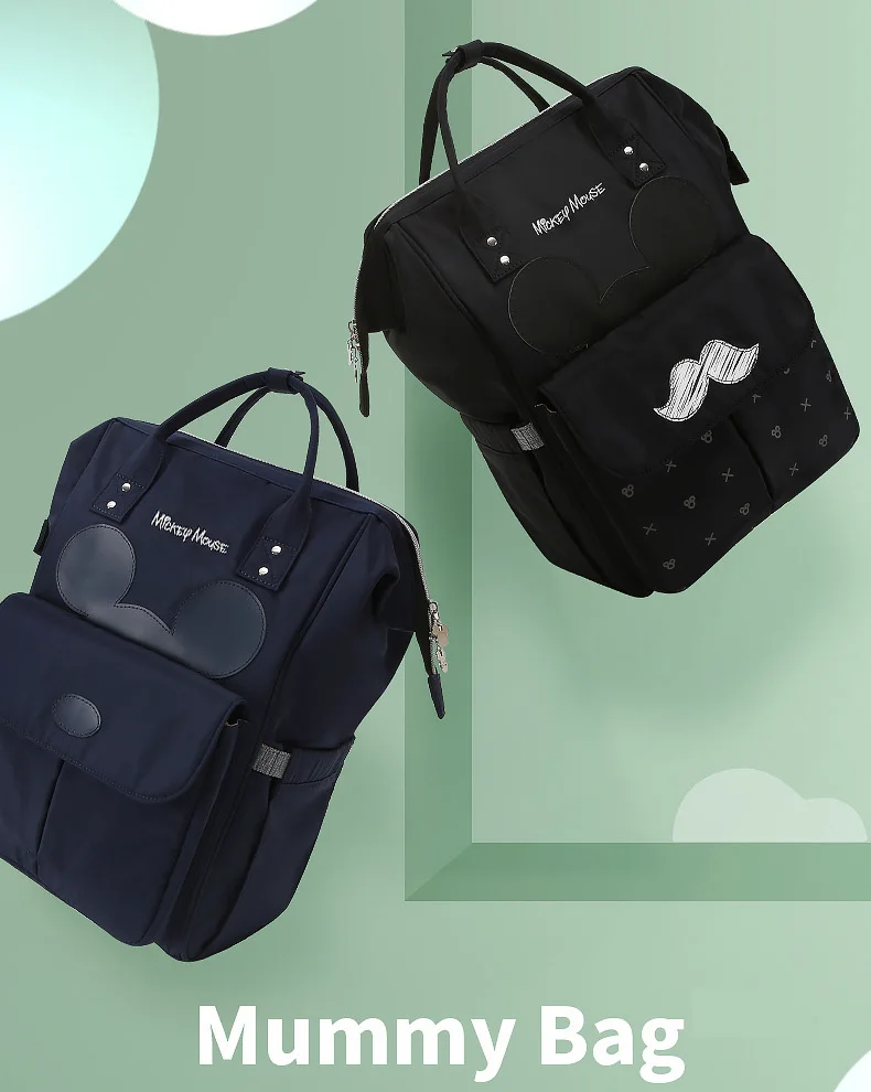 Disney Diapper сумка USB бутылочка для кормления Путешествия Рюкзак Детские сумки для мамы сумка для хранения мумия сумки Mocha милые водонепроницаемые