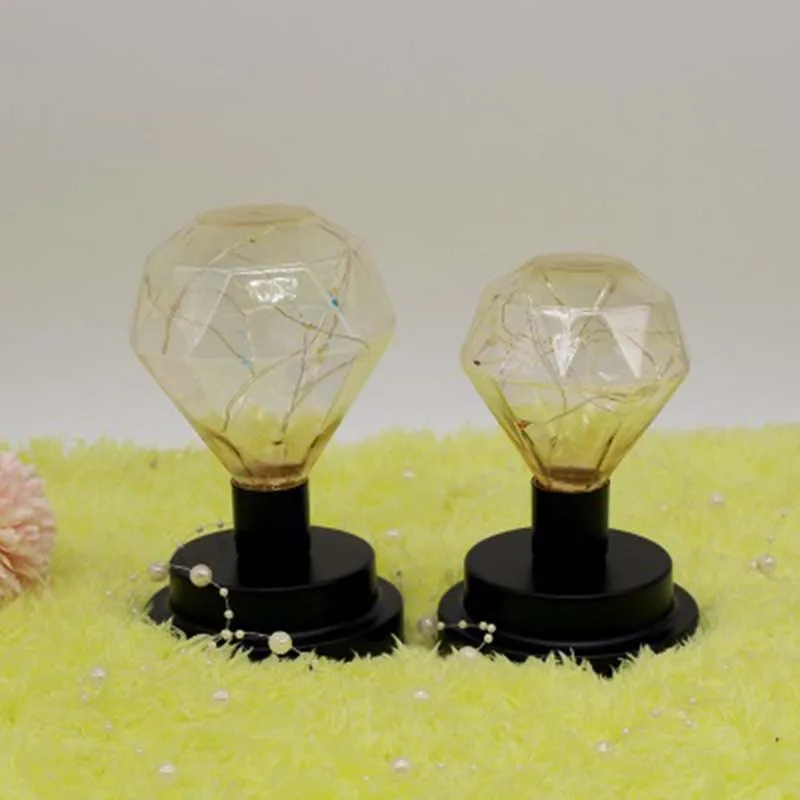 Diamond shape Desk lamp String Lights Micro Copper Wire Decoration Fairy Lamp Warm party bedroom decoration for kids | Дом и сад