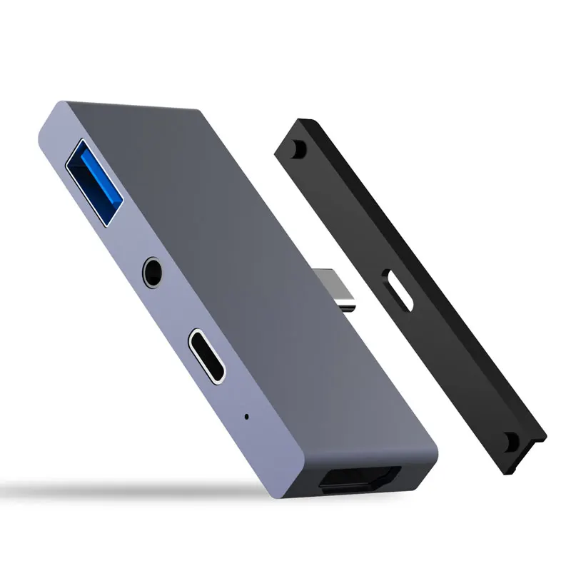 EASYA USB C концентратор док-станция Thunderbolt 3 адаптер с PD HDMI USB 3,0 Jack 3,5 мм наушники для iPad Pro Macbook Pro/Air type-C