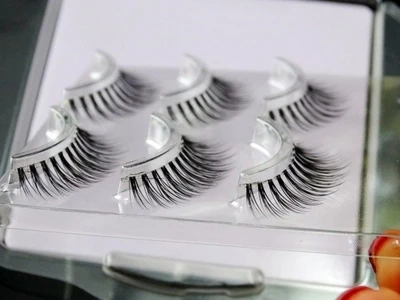 Быстрая доставка новинка высокое качество 3 пары натуральные накладные ресницы