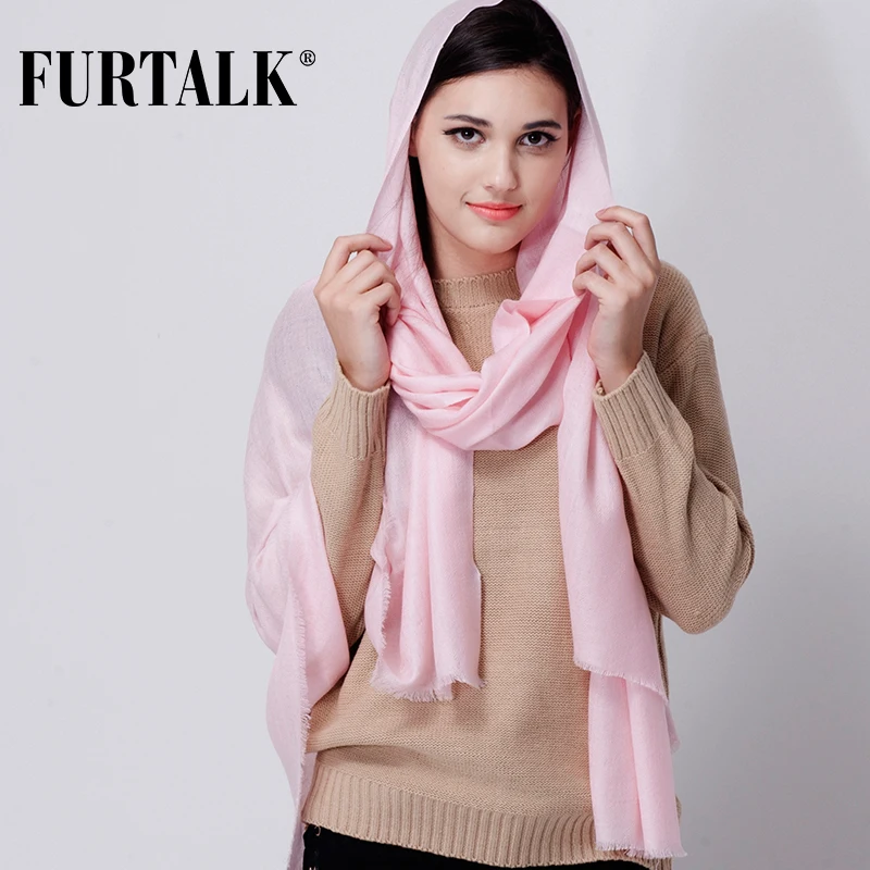 FURTALK Женский шерстяной шарф-плед | Аксессуары для одежды