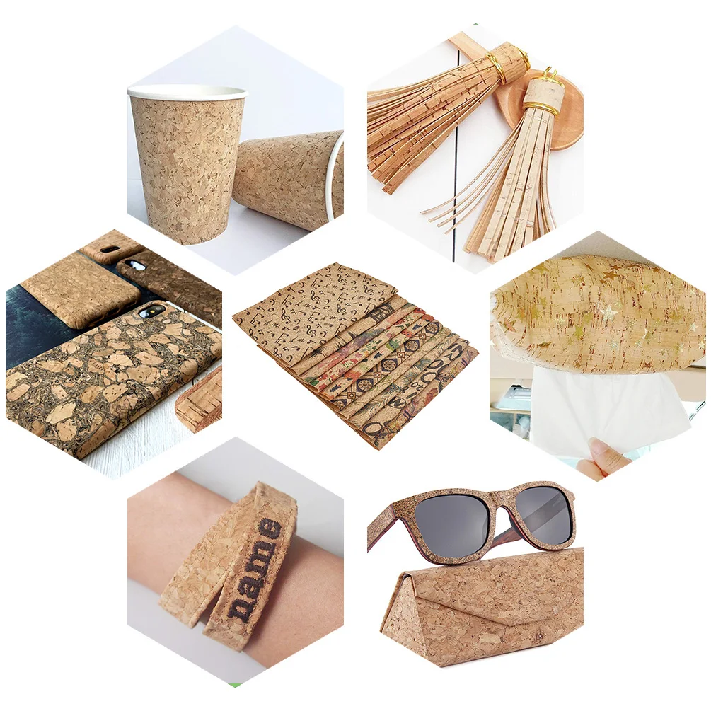 Винтажная натуральная пробковая швейная ткань А4 для рукоделия ручной работы, сумки для одежды, украшения, аксессуары, материалы