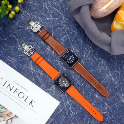 Ремешок из натуральной кожи для наручных часов браслет Apple Watch Series 1 2 3|Ремешки