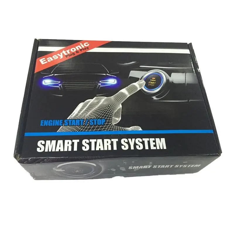 Кнопка зажигания двигателя автомобиля RFID Блокировка стартер бесключевая