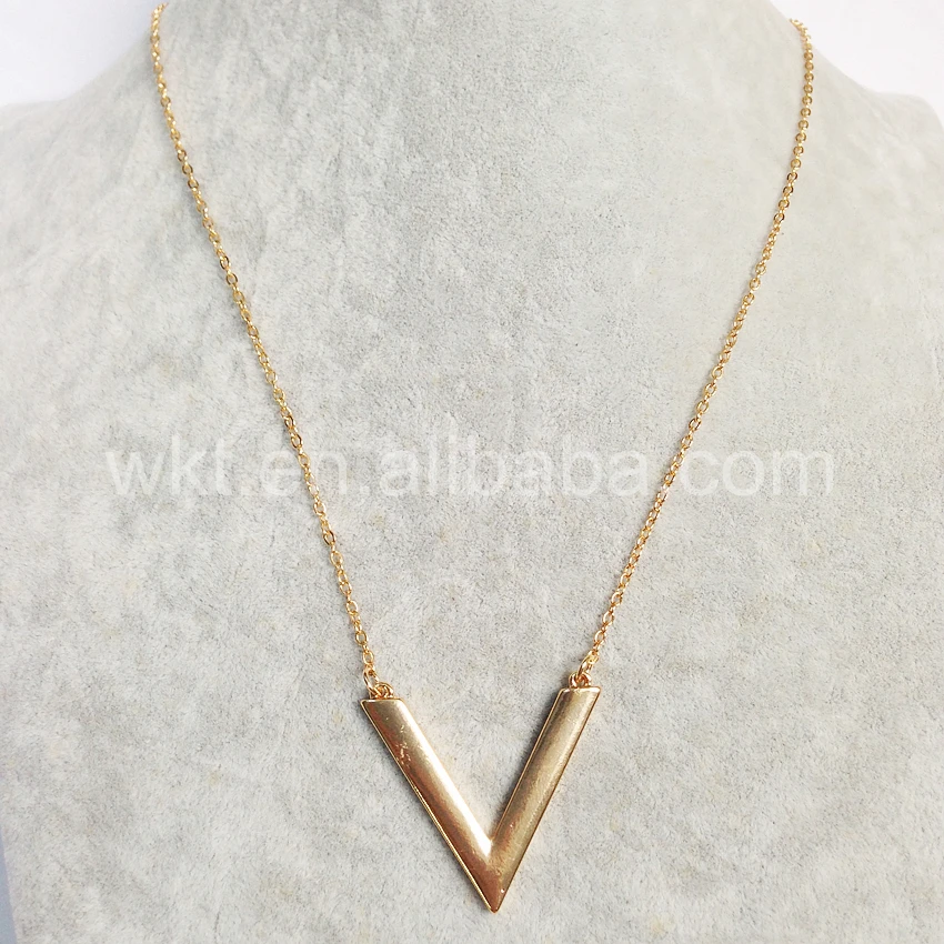 Женское ожерелье с V образной подвеской модное Ювелирное Украшение в подарок
