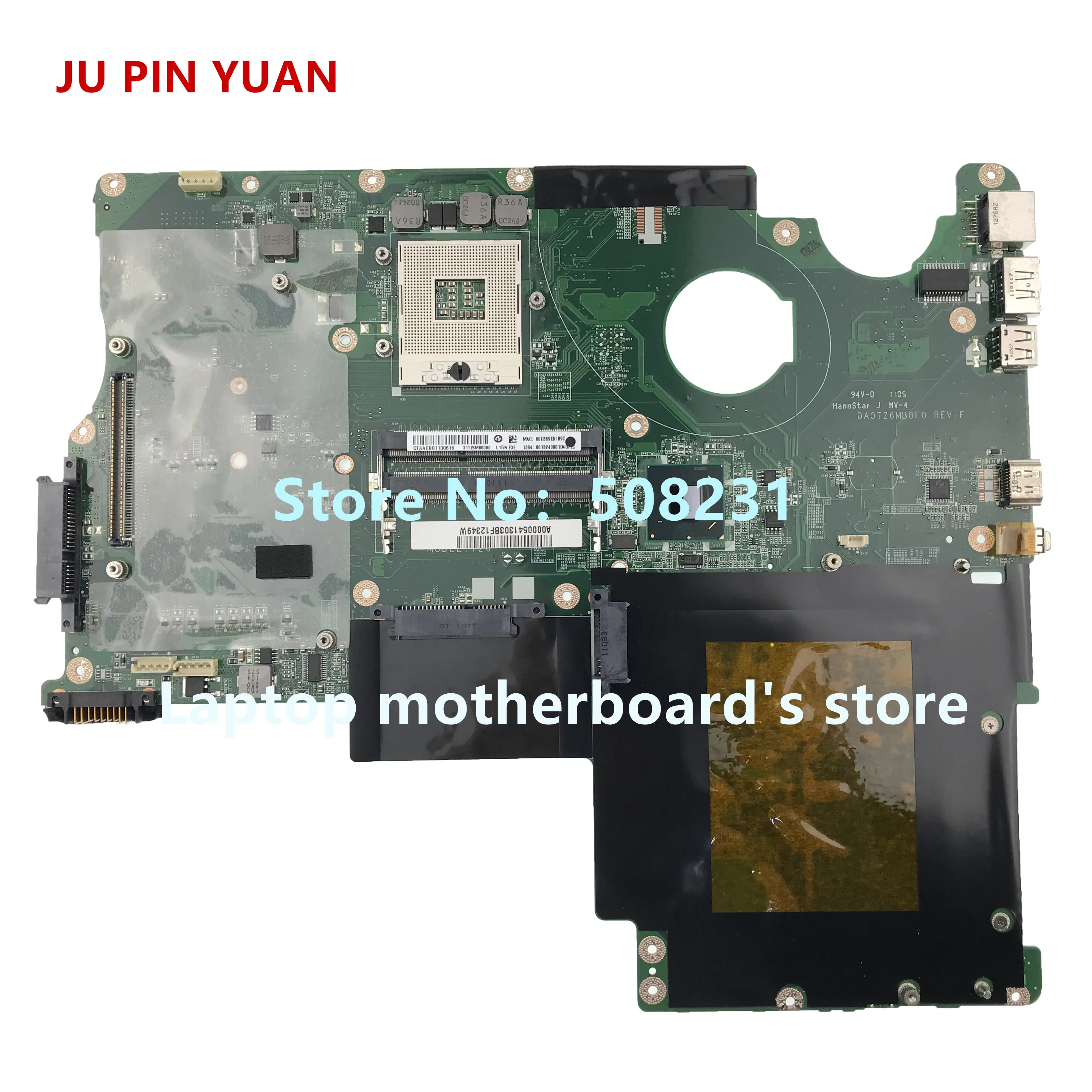 JU PIN YUAN для toshiba satellite L640 L645 Материнская плата ноутбука a00007500date2dmb8e0 REV: E полностью протестирована