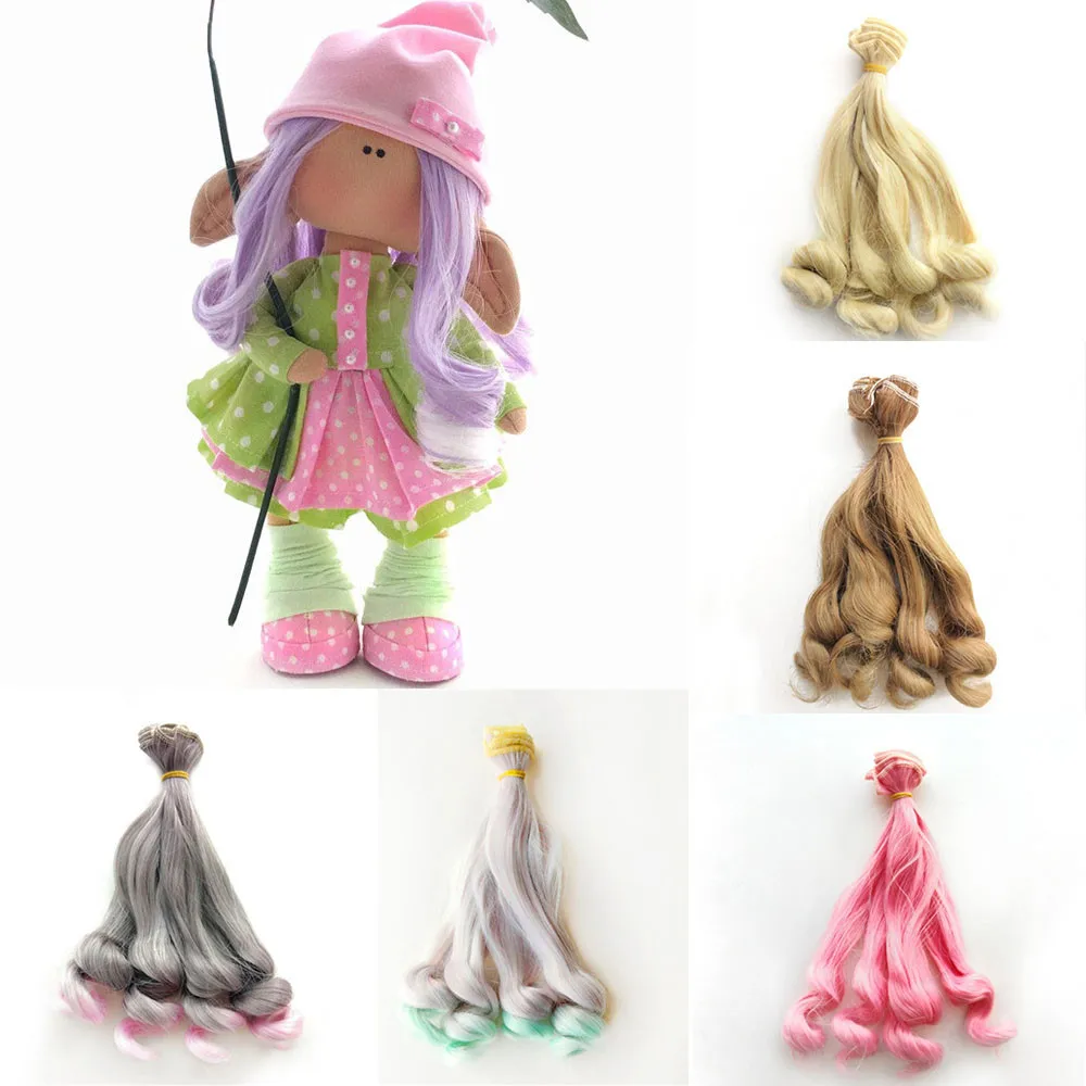 Парики для кукол ручной работы термостойкие волосы из синтетического волокна