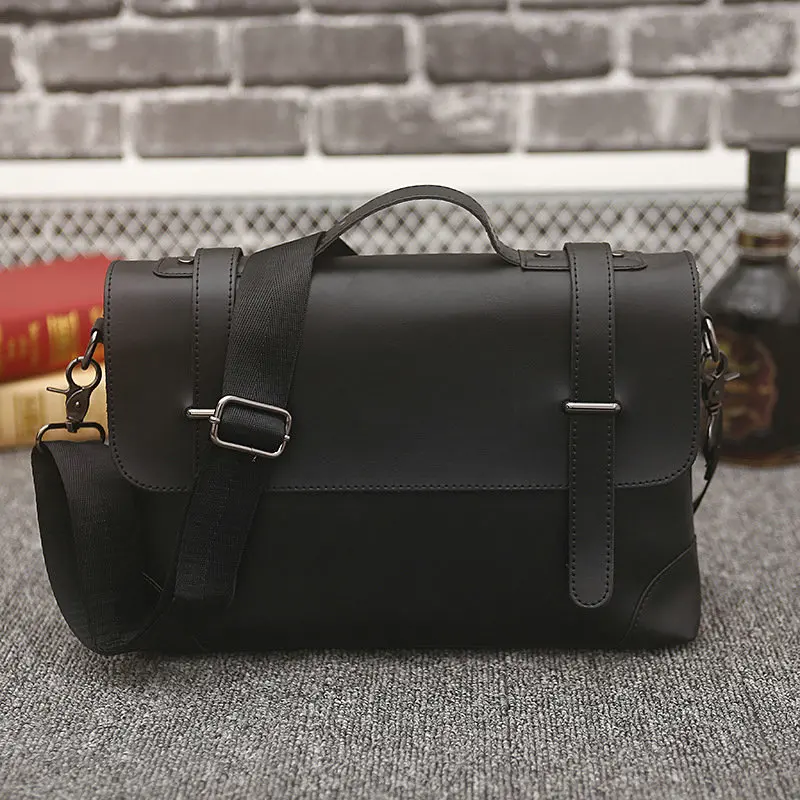 Модный мужской портфель, кожаная мужская сумка, 12 дюймов, сумка для ноутбука, деловая сумка на плечо для мужчин