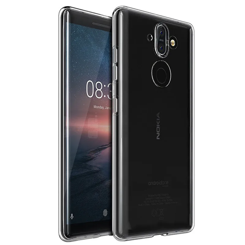 Чехол для Nokia 8 Sirocco 5 дюйма мягкий прозрачный чехол из ТПУ телефона Nokia8 TA-1005