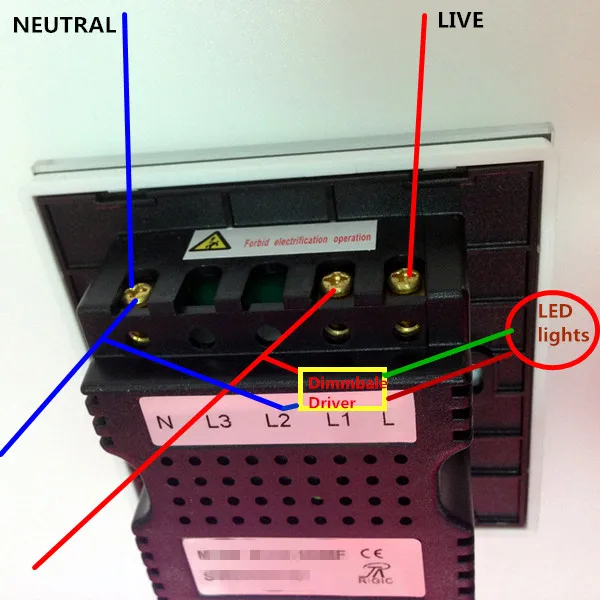 Горячая распродажа 4 компл. новый из светодиодов сенсорный диммер 0 - 500 Вт и