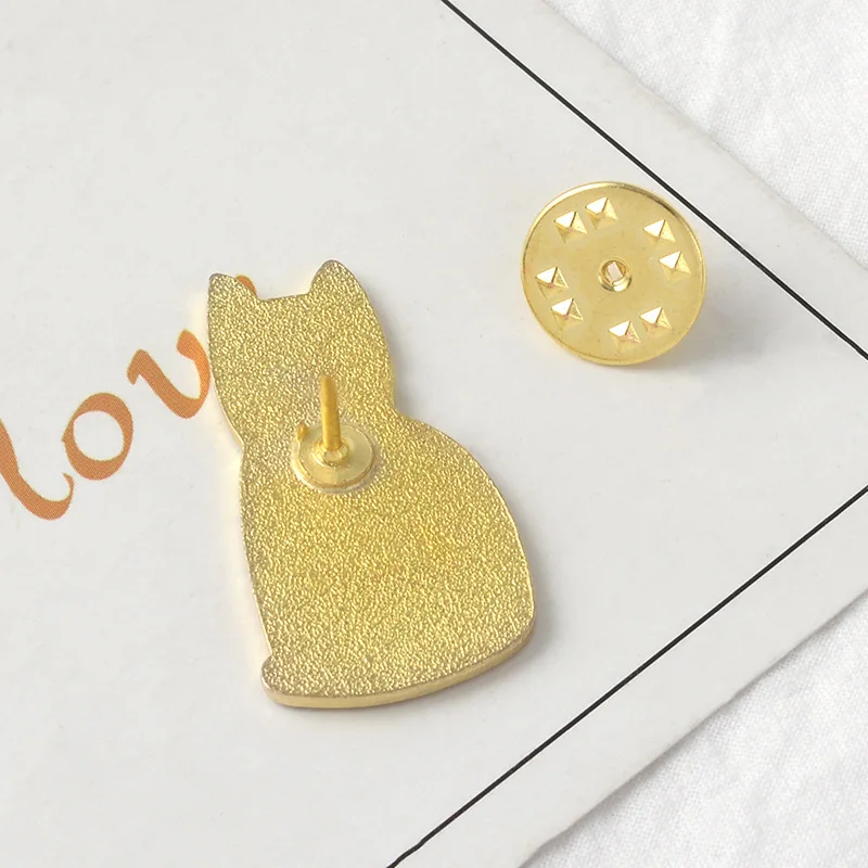 

Black Cat Ghostly Despise Gesture Brooch Badge Joker Collar Denim Jacket Halloween Accessories Accessories Gift Friends