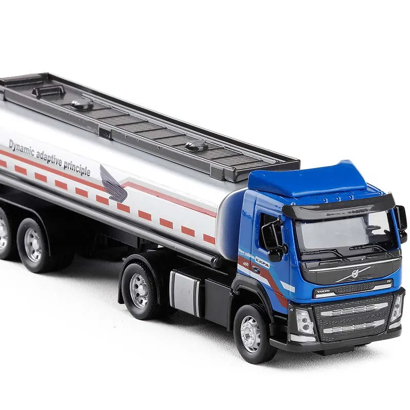 1:50 Volvo топливный бак грузовик инженерные литые автомобили игрушечный звуковой светильник музыкальная образовательная коллекция грузовиков детский подарок игрушки автомобиль