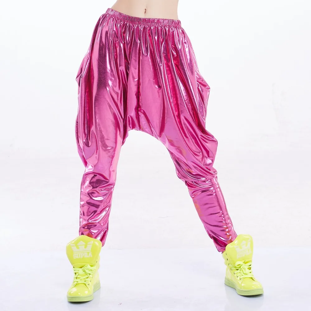 

New Stage Performance Dance Pant,Women Jazz Harem Pants, Big Crotch Pink Hip Hop Pant, Spring Autumn Sweatpants Baggy Trousers