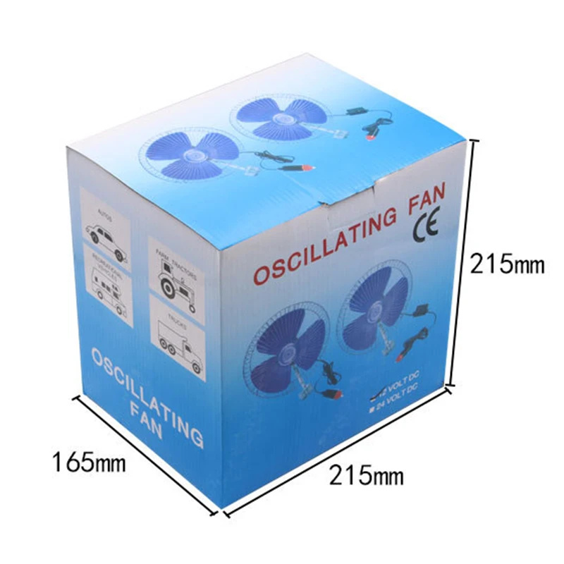 8 автомобиль DC12V полузакрытый вращающийся охлаждающий Электрический вентилятор