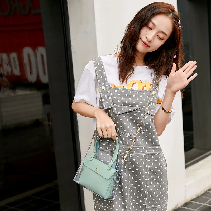 

2019 New Fashion Bags for Women Transparent Shoulder Bag Women Mini Bags Purse Handbags Chain Ladies Crossbody Bag Bolsa Feminia