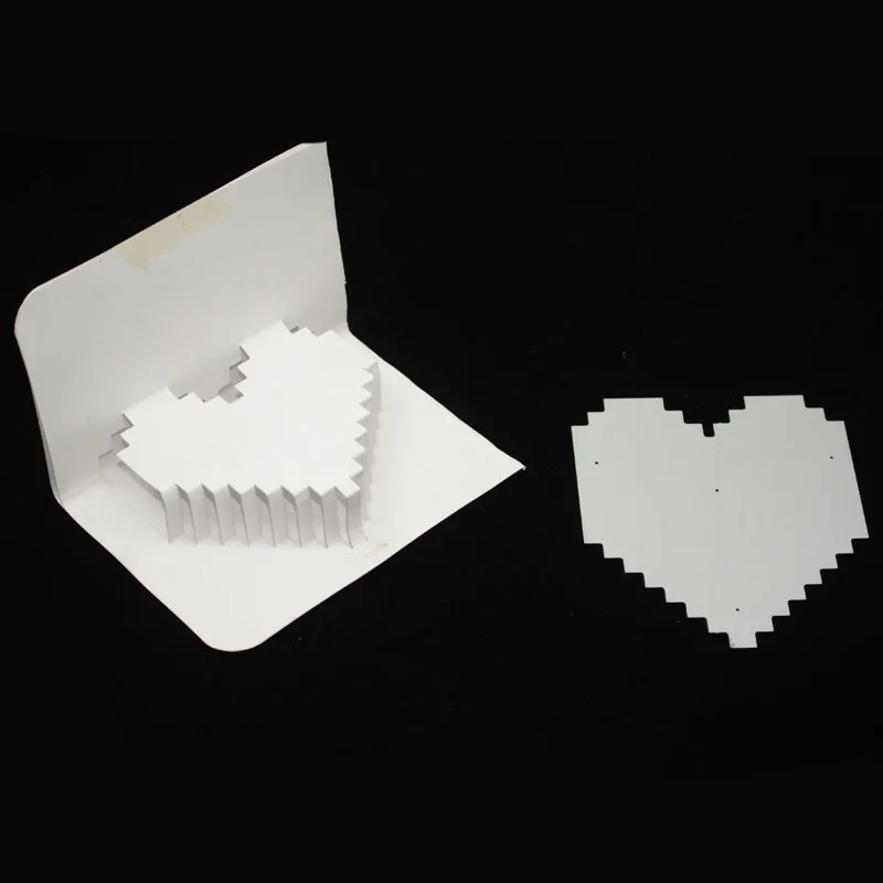 3D металлические режущие штампы с сердечками DIY трафареты декоративные