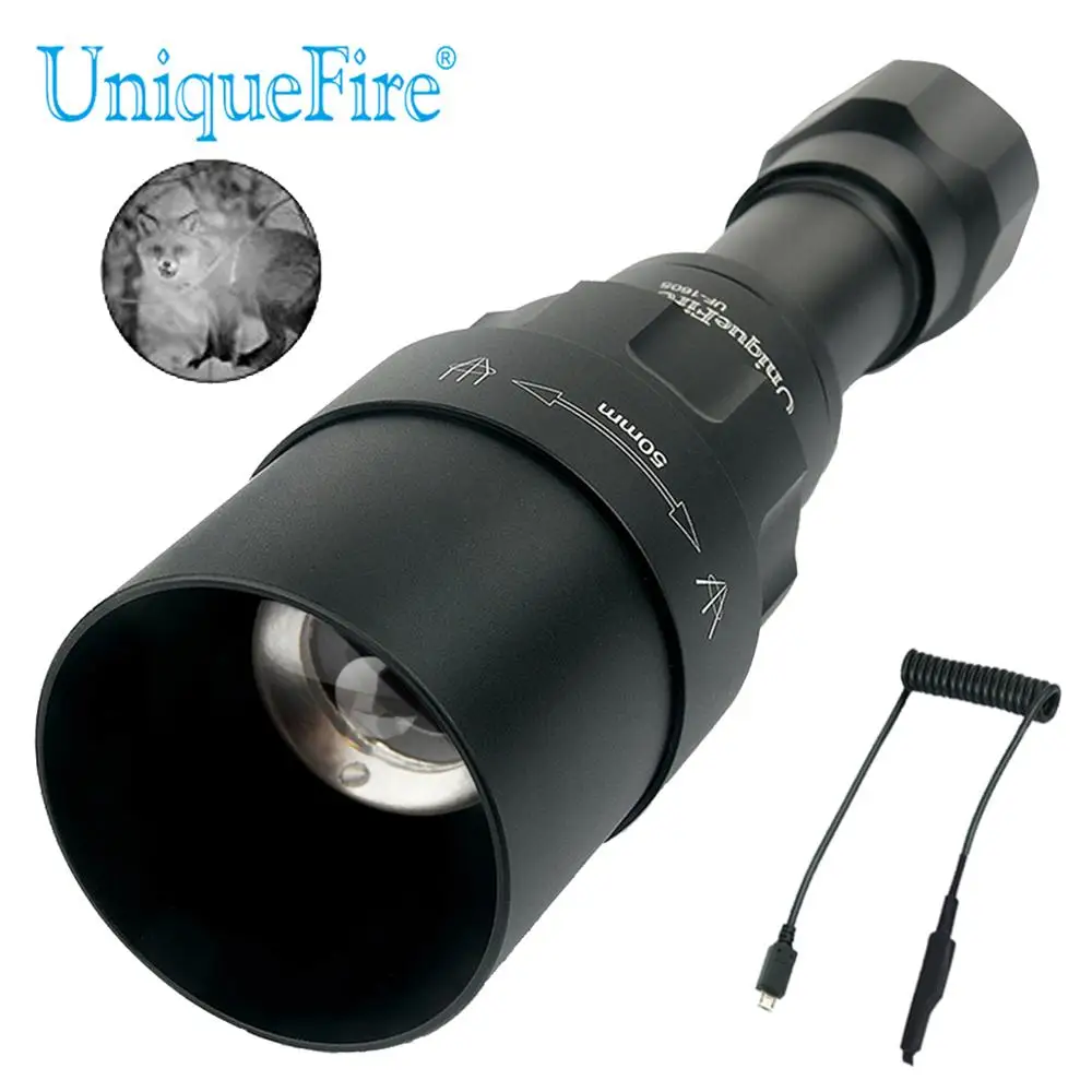 UniqueFire 1605 IR 940NM светодиодсветильник вспышка 50 мм объектив инфрасветильник свет