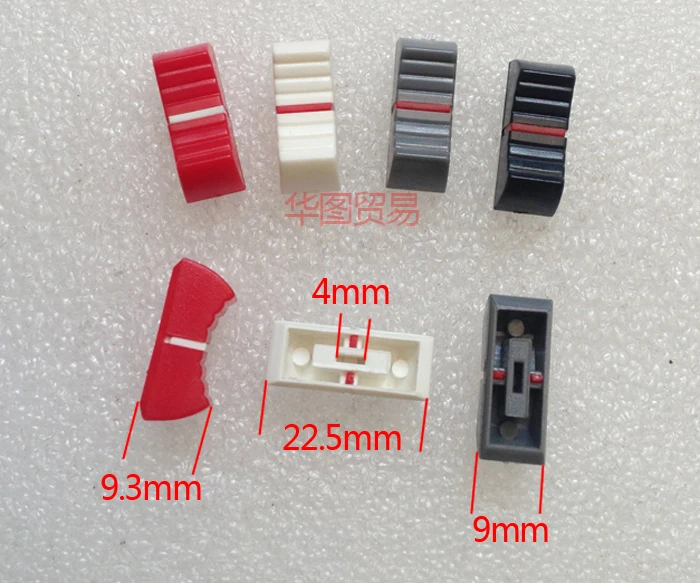 40 шт. маленький прямой потенциометр скольжения крышка фейдера/микро микшер Ручка