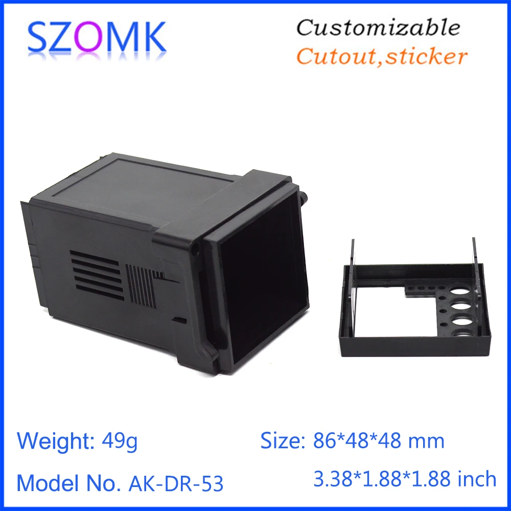 Фото 1 piece 86*48*48mm szomk hot sales small plastic temperature control time relay instrument enclosure for electronic LED display 1 piece 86*48*48mm szomk hot sales small plastic temperature control time relay instrument enclosure for electronic LED display