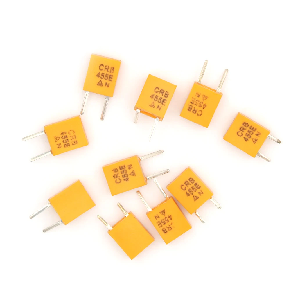 10 шт. желтый 455E 455 кГц 455K DIP 2 керамический кварцевый генератор 2pin оптовая продажа