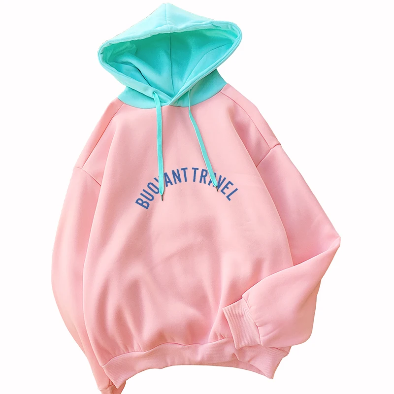 

Толстовки Для женщин Kpop Для женщин модные свитеры с длинными рукавами флис с буквенным принтом плавучесть Путешествия Женский с Костюмы ...