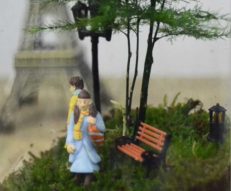 Розничная продажа милое кресло сказочный сад миниатюрные гномы моховые