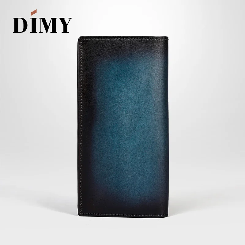 Dimy кошелек из натуральной кожи Мужской винтажный Кредитная карта зажим для