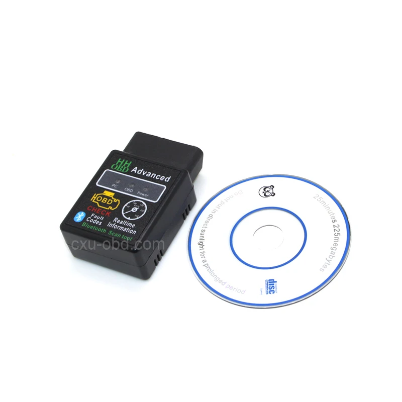 

10 шт. Мини ELM327 HHOBD Bluetooth OBD2 V2.1 черный смарт-инструмент для диагностики автомобиля для Android Windows ELM 327 Беспроводной инструмент для сканирования