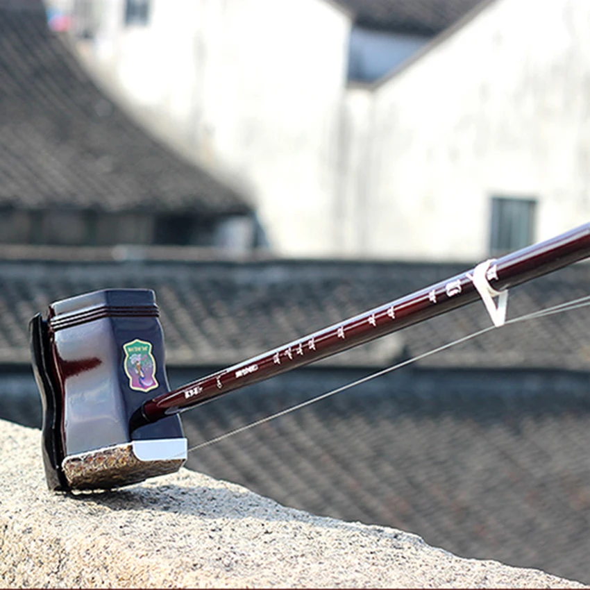 Китайские традиционные музыкальные инструменты ручной работы Suzhou Erhu красные