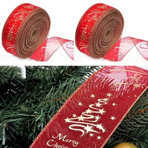 Luxury Red Xmas Tree Ornament Home Shopping Mall Christmas Ribbon Decorations Party Supplies Increase Festival Atmosphere NEW | Дом и сад